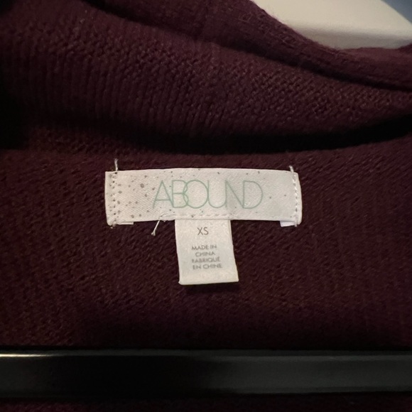 Maroon cardigan sweater with pockets - Picture 4 of 4
